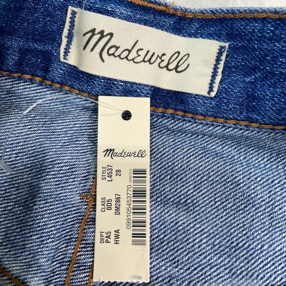 Madewell NWT Rigid Denim A-Line Mini Skirt Size 28 - Picture 4 of 12